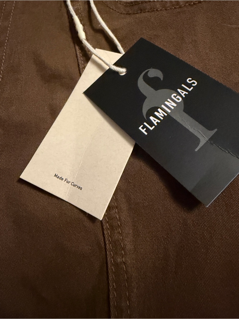 TikTok Famous Flamingals Straight-Leg Pants in Brown - Picture 4 of 10